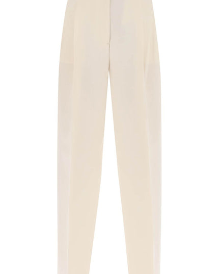 Toteme double-pleated viscose trousers