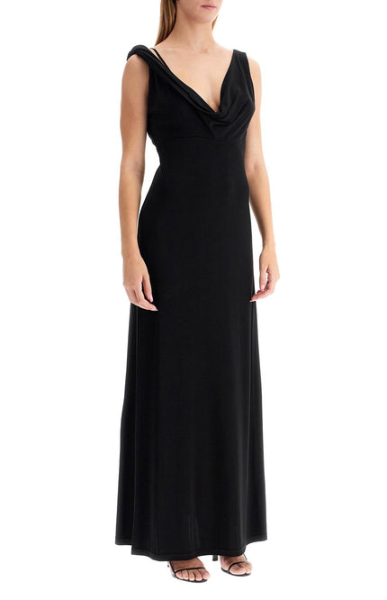 Toteme maxi dress with asymmetrical neckline