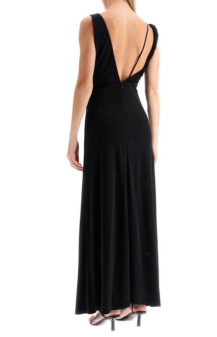 Toteme maxi dress with asymmetrical neckline