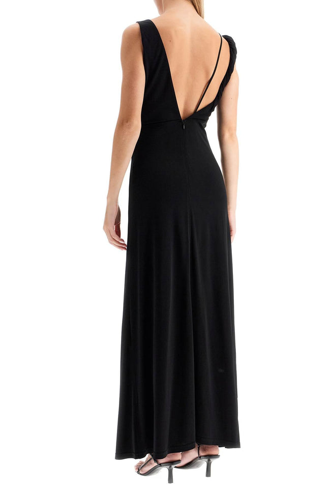 Toteme maxi dress with asymmetrical neckline