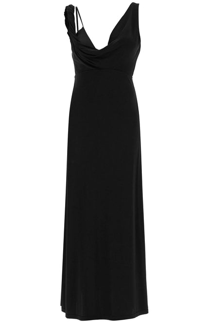 Toteme maxi dress with asymmetrical neckline