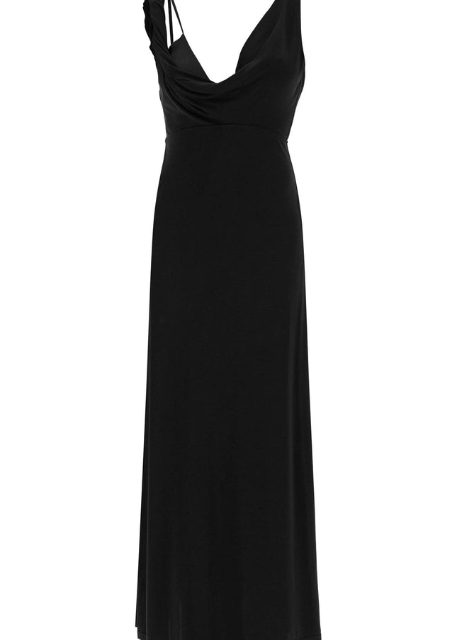 Toteme maxi dress with asymmetrical neckline