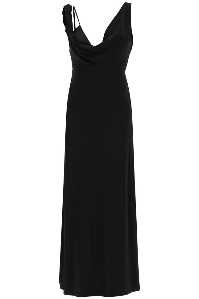 Toteme maxi dress with asymmetrical neckline