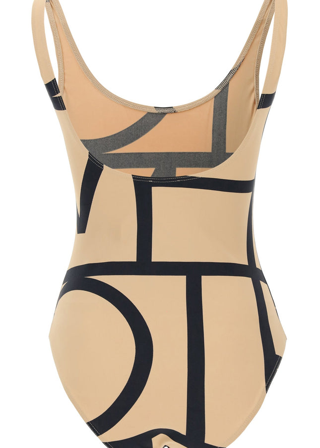 Toteme one piece monogram swimsuit