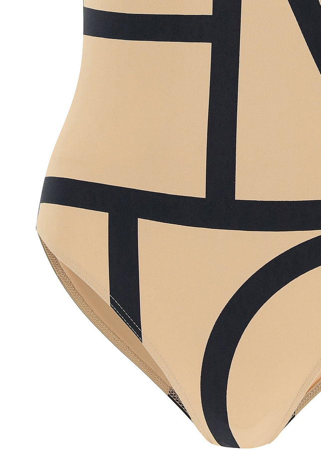 Toteme one piece monogram swimsuit