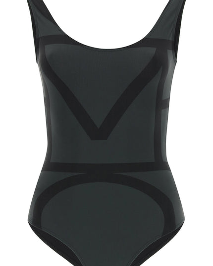 Toteme one piece monogram swimsuit