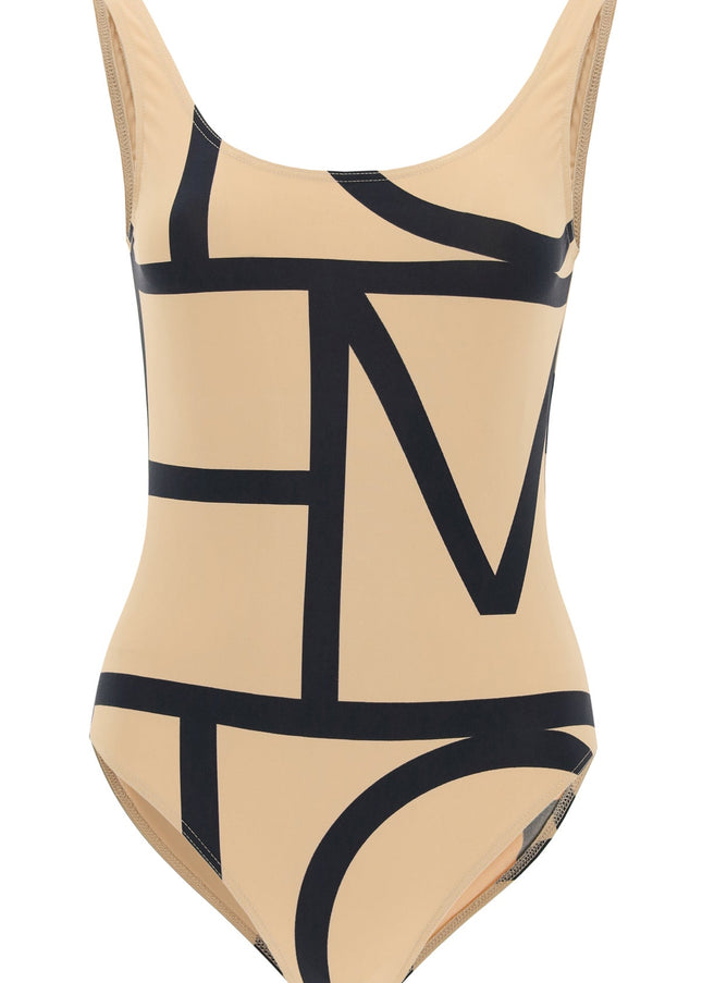 Toteme one piece monogram swimsuit