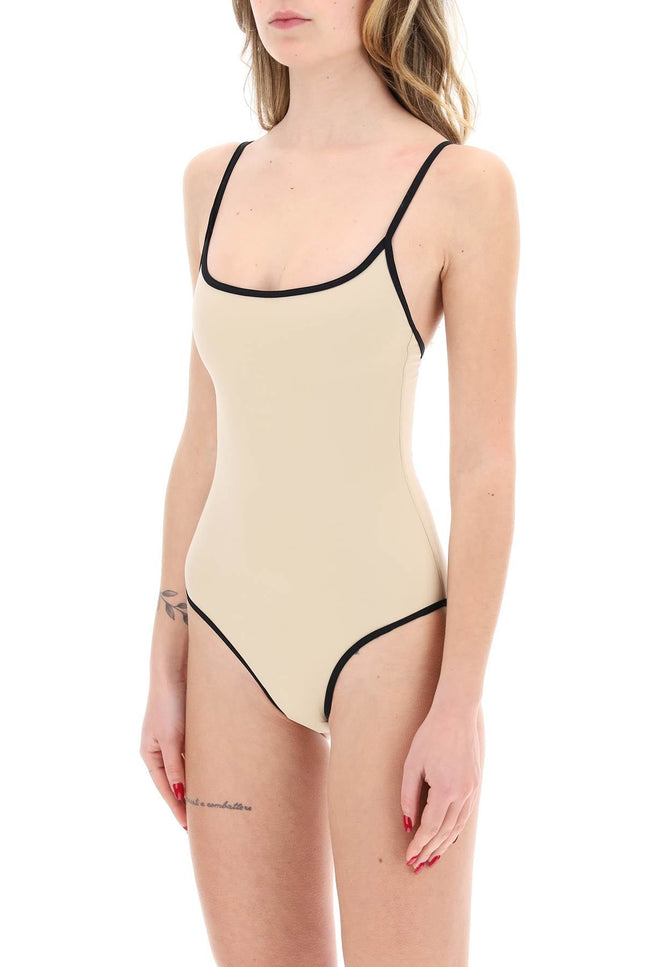 Toteme one-piece swimsuit with contrasting trim details-women > clothing > beachwear > one pieces-Toteme-Urbanheer