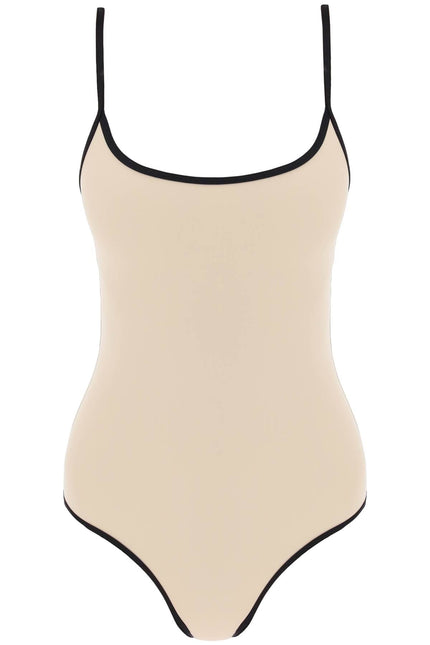 Toteme one-piece swimsuit with contrasting trim details-women > clothing > beachwear > one pieces-Toteme-Urbanheer