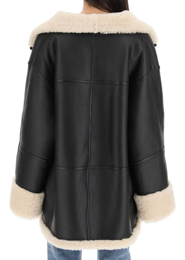 Toteme oversized shearling jacket