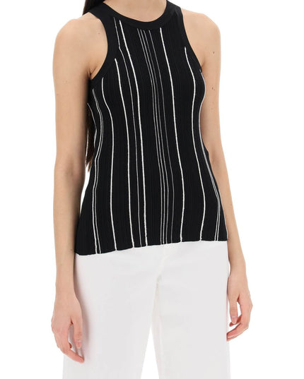 Toteme ribbed knit tank top with spaghetti