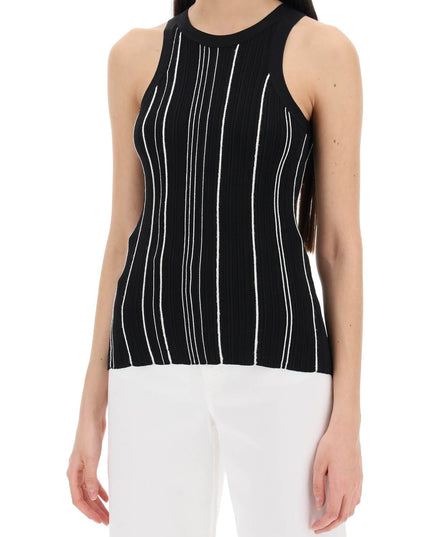 Toteme ribbed knit tank top with spaghetti