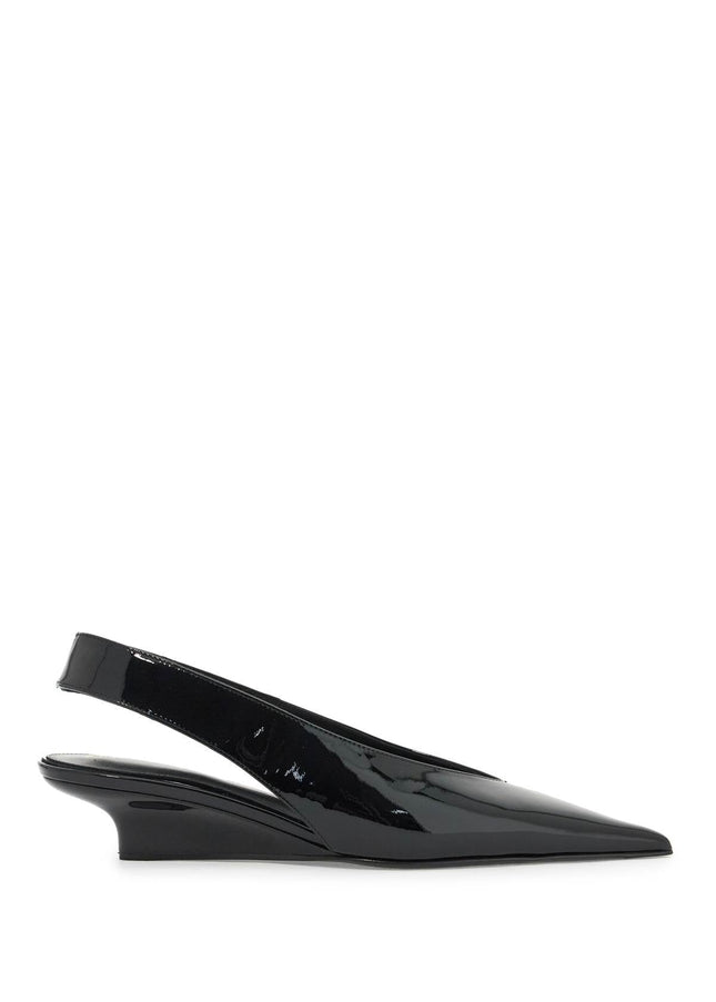 Toteme slingback patent leather wedge dã©col