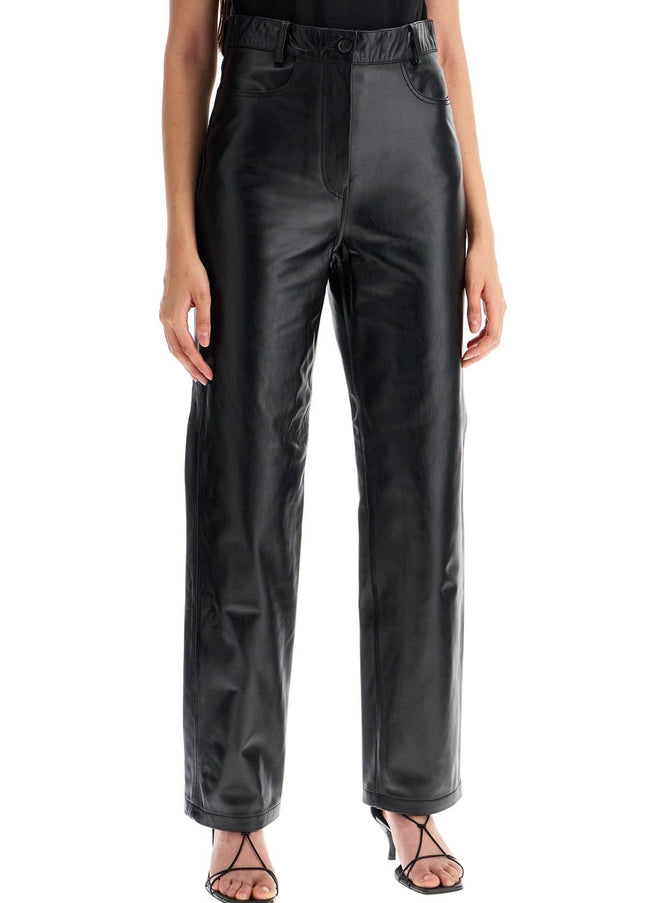 Toteme straight leather pants for men