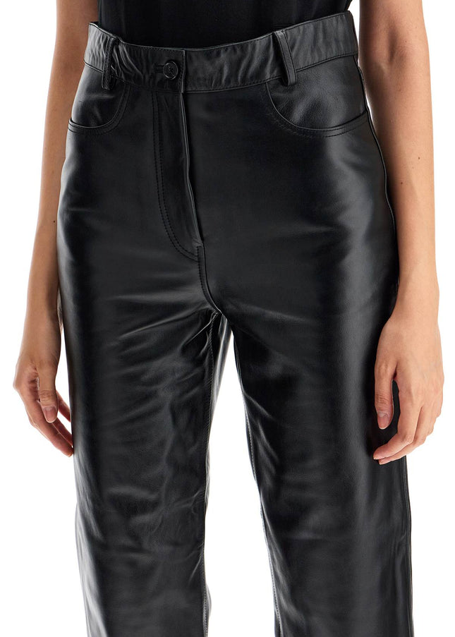 Toteme straight leather pants for men