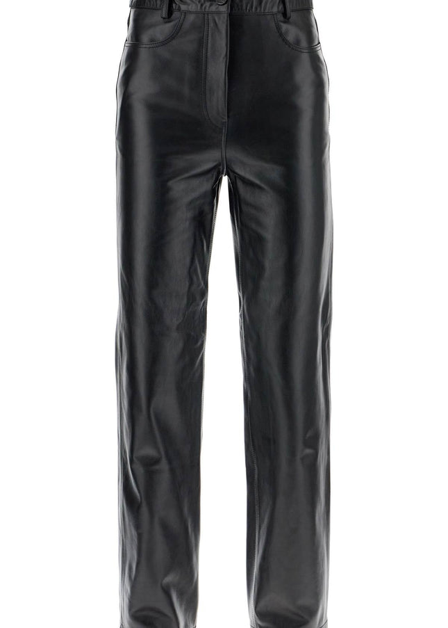 Toteme straight leather pants for men