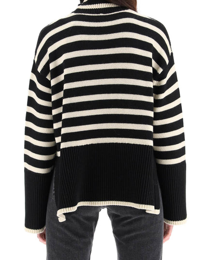 Toteme striped wool cotton turtleneck