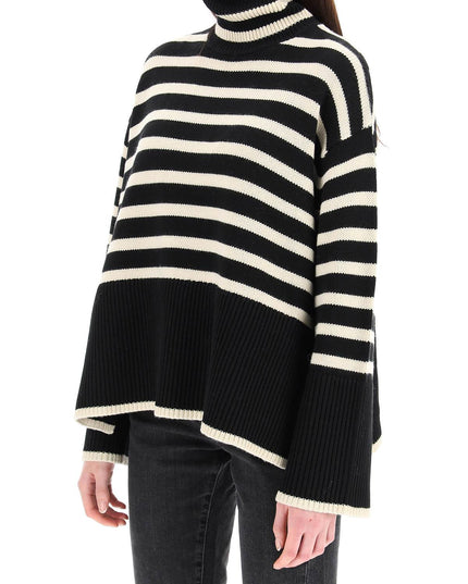 Toteme striped wool cotton turtleneck