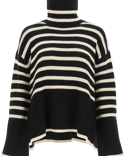 Toteme striped wool cotton turtleneck