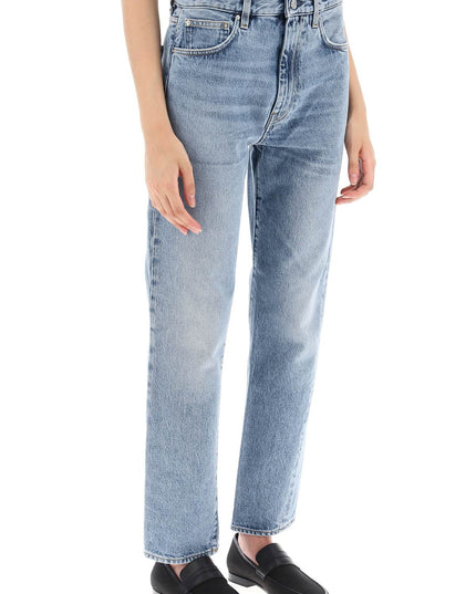 Toteme twisted seam cropped jeans - Blue