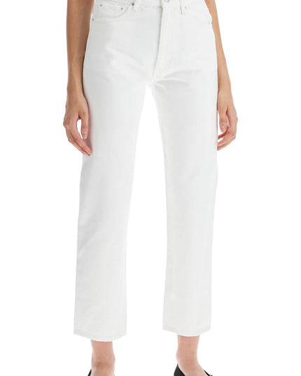 Toteme twisted seam cropped jeans - White