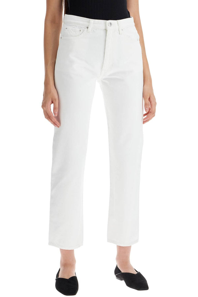 Toteme twisted seam cropped jeans - White