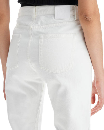 Toteme twisted seam cropped jeans - White