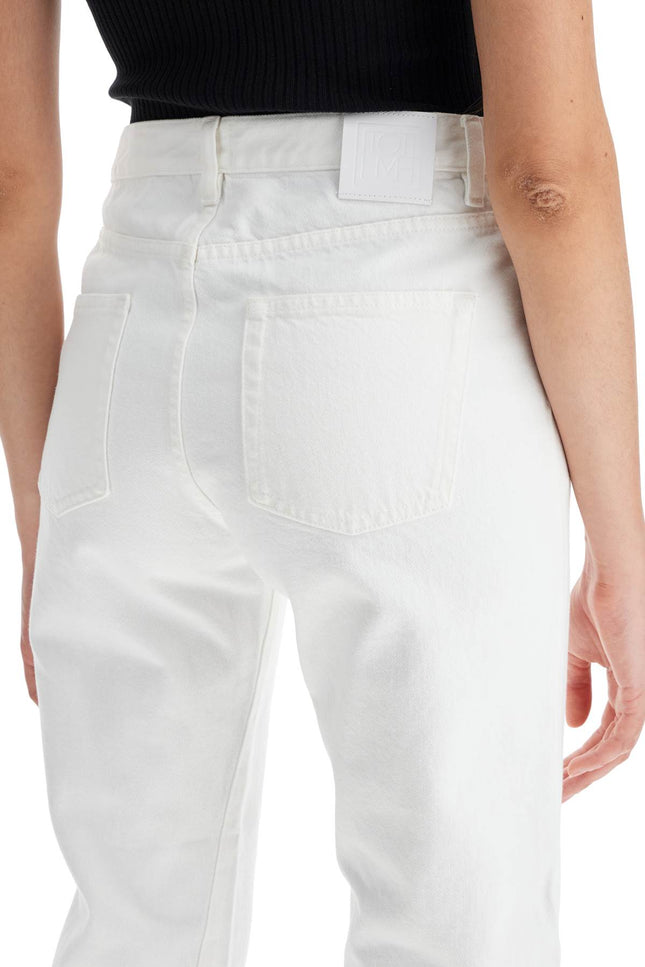 Toteme twisted seam cropped jeans - White