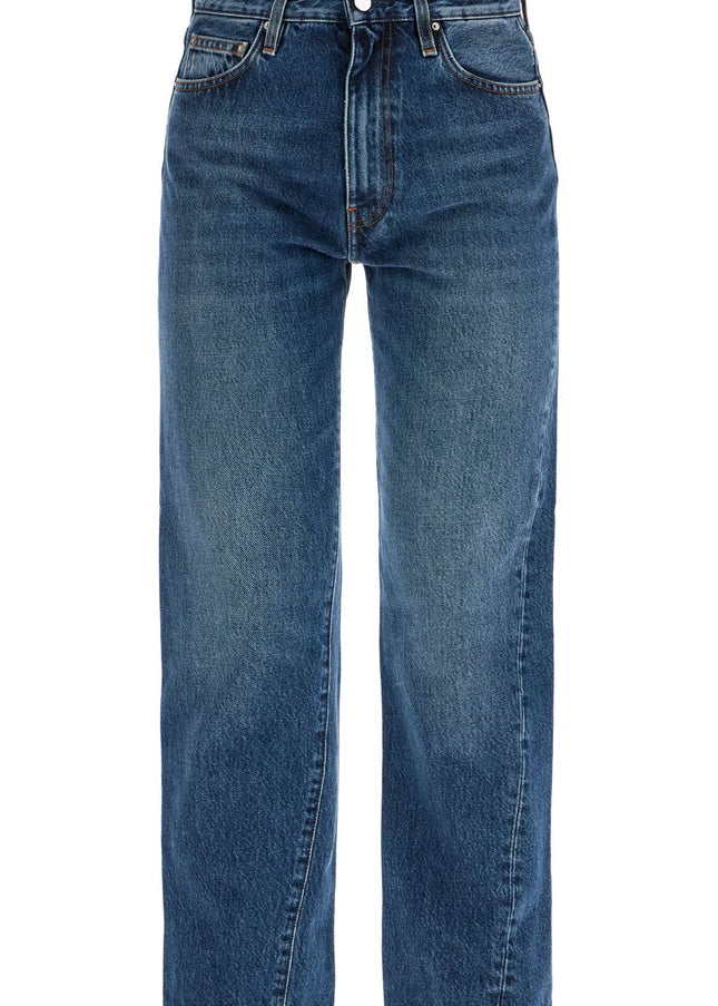 Toteme washed blue organic cotton jeans