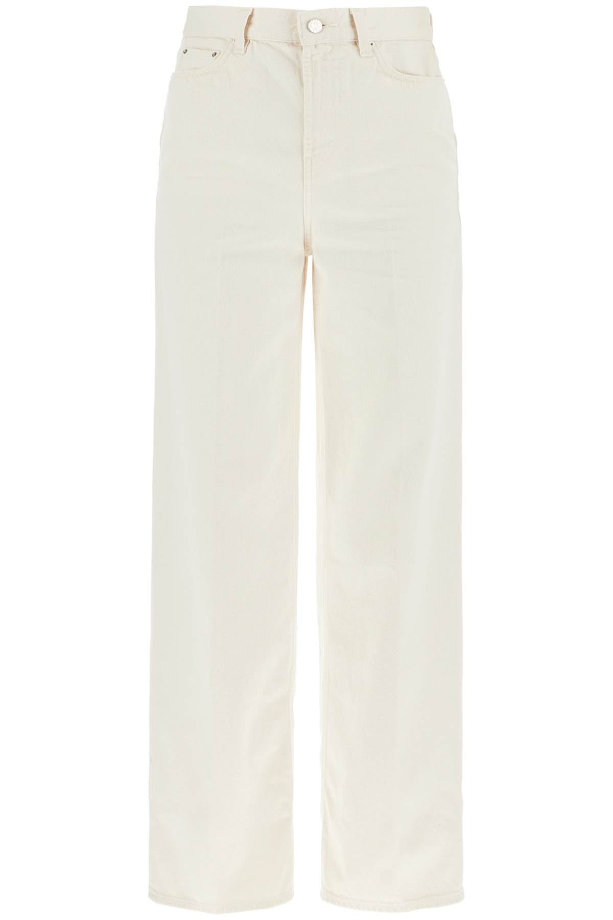 Toteme wide leg jeans in organic cotton - White