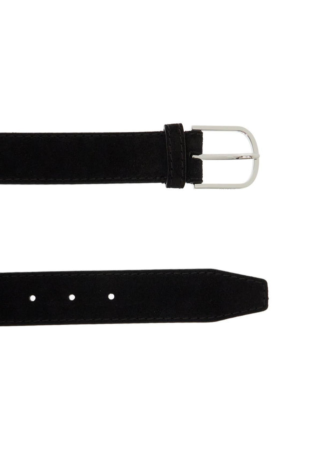 Toteme wide suede leather belt with large buckle