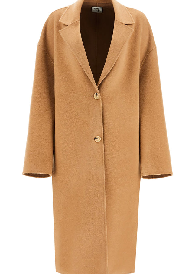 Toteme wool blend cocoon coat with