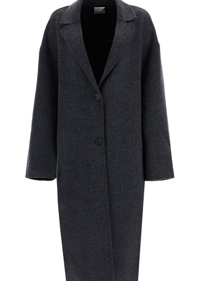 Toteme wool blend cocoon coat with