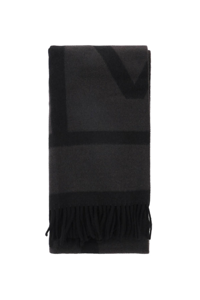 Toteme wool jacquard monogram scarf