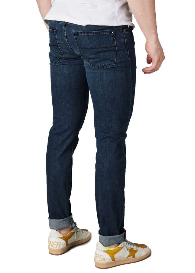 Tramarossa Blue Cotton Jeans & Pant