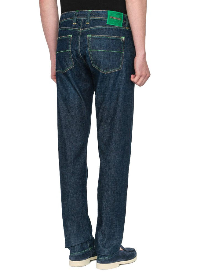 Tramarossa Blue Cotton Jeans & Pant