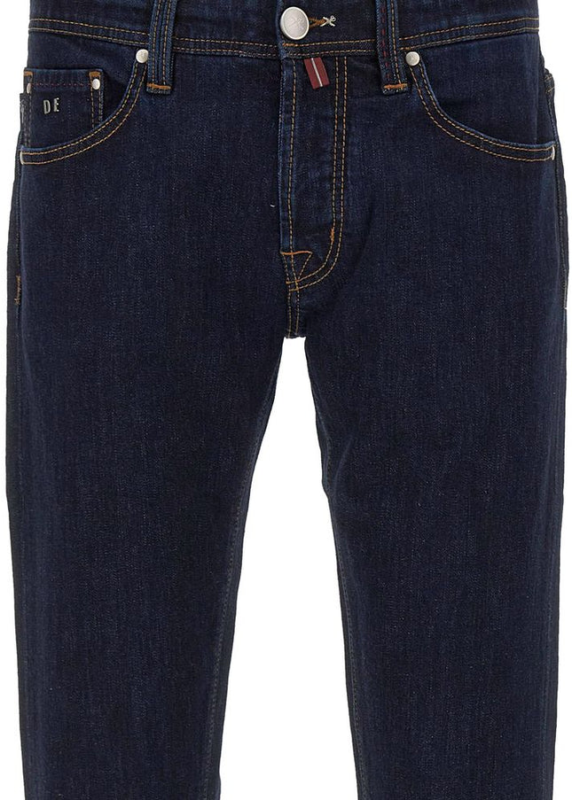 Tramarossa Blue Cotton Jeans & Pant