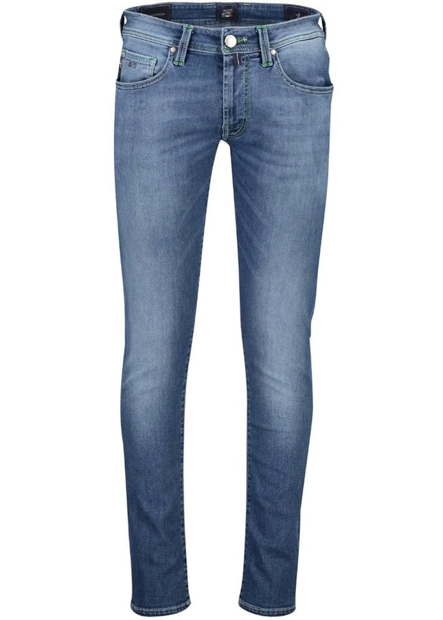 Tramarossa Blue Cotton Jeans & Pant