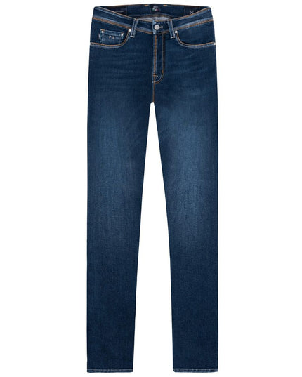 Tramarossa Blue Cotton Jeans & Pant