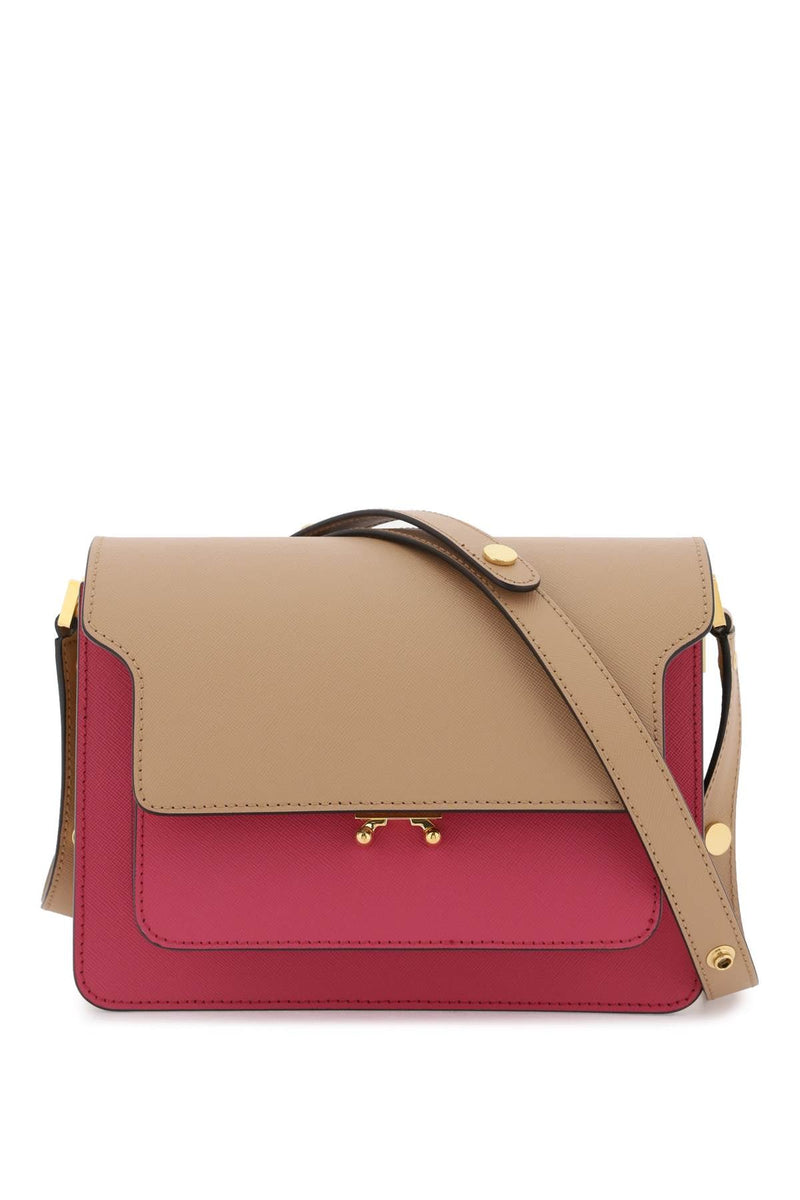 Tricolor Leather Medium Trunk Bag-women > bags > general > crossbody and shoulder bags-Marni-os-Beige-Urbanheer