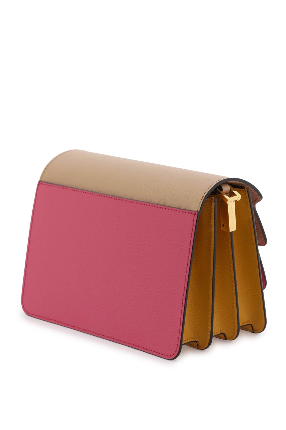 Tricolor Leather Medium Trunk Bag-women > bags > general > crossbody and shoulder bags-Marni-os-Beige-Urbanheer