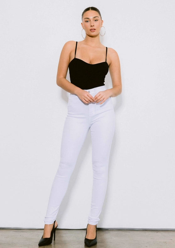 Trustfall Skinny Jeans White