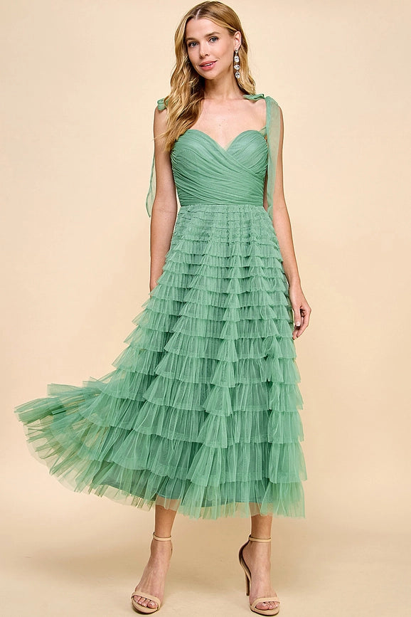 Tulle Midi Dress