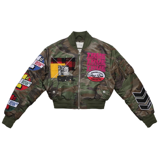 Ture Freedom Multi Patches MA-1 Jacket Wood Camo