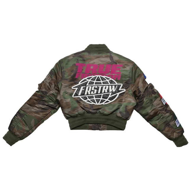 Ture Freedom Multi Patches MA-1 Jacket Wood Camo