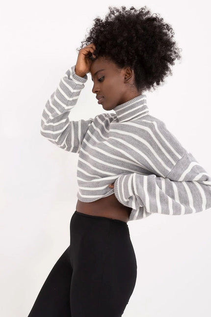 Turtleneck Badu Top Grey