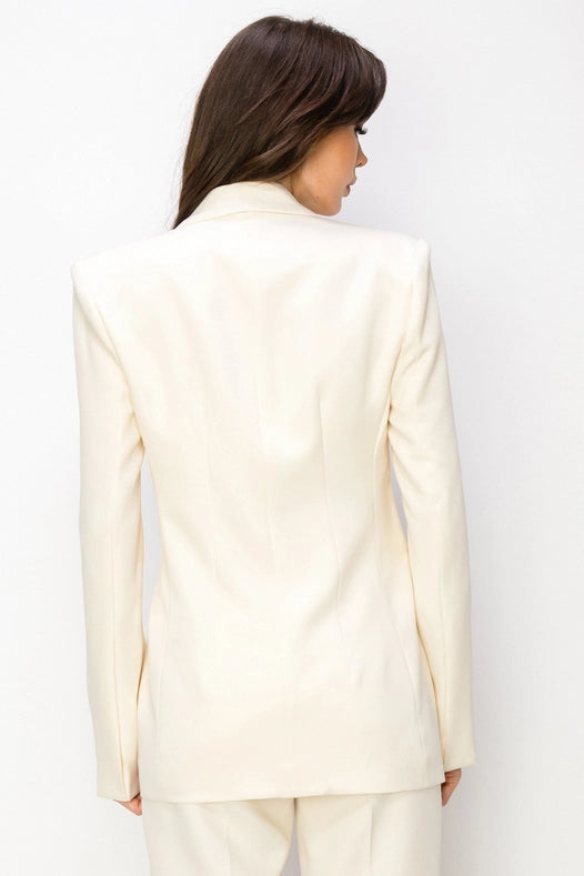 Tuxedo Jacket  Off White