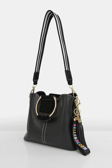 Twilight Leather Cross-Body Bag - BLack