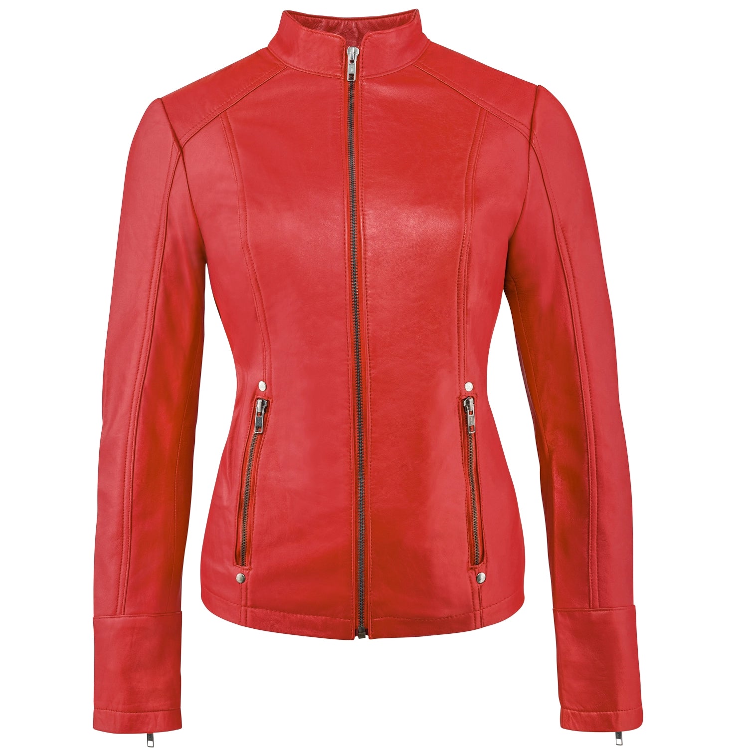 Urban 5884 Rt Rood - Ladies Leather Jacket Sheep-Urban 5884-Red-XS-Urbanheer