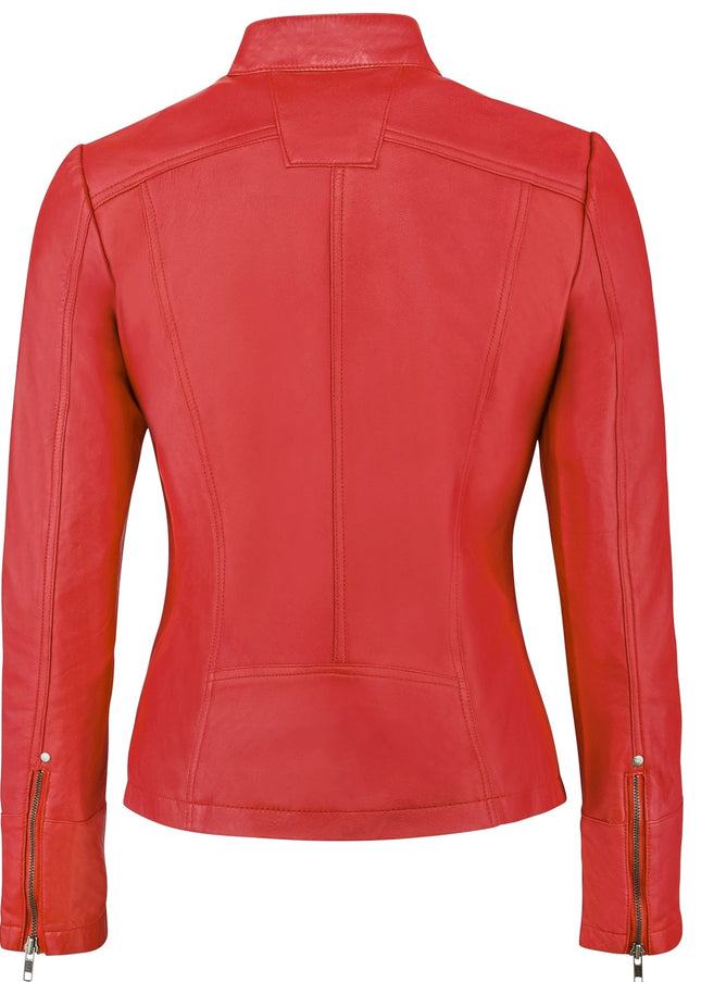 Urban 5884 Rt Rood - Ladies Leather Jacket Sheep-Urban 5884-Urbanheer